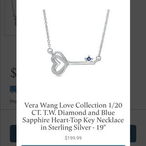 Vera wang love collection key necklace
